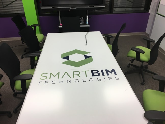 Indoor Vinyl Lettering for Table Top Wrap