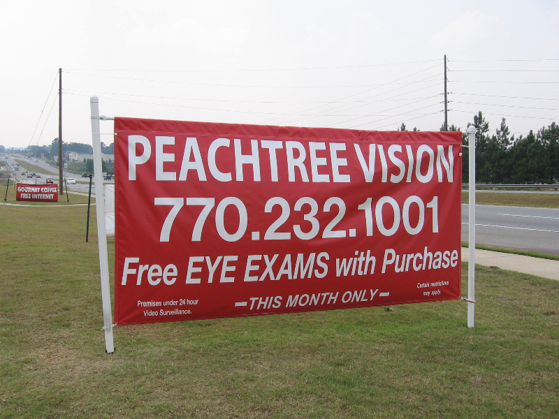 Business Advertisement Banners on Poles
