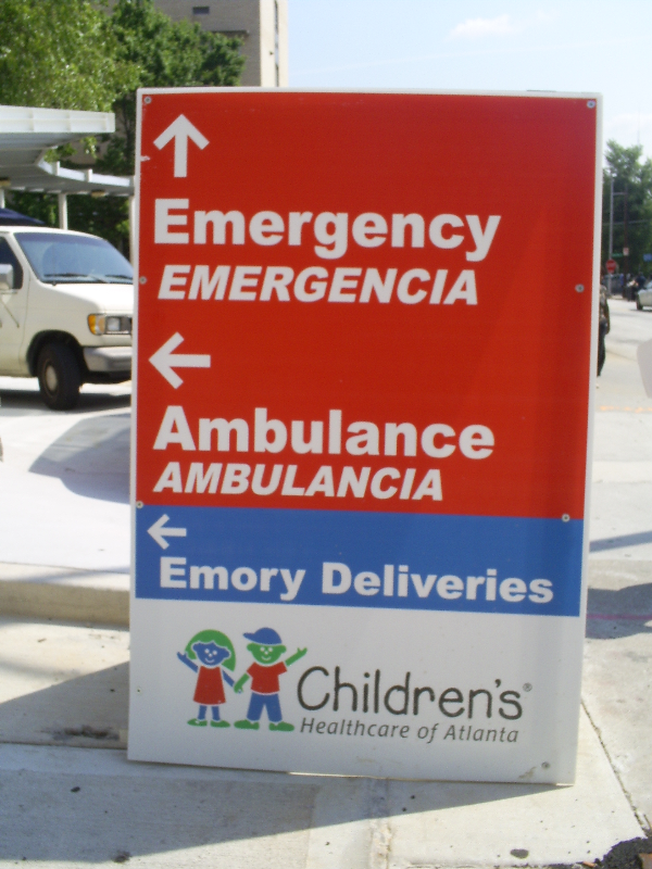 Outdoor Aluminum Directional Sign