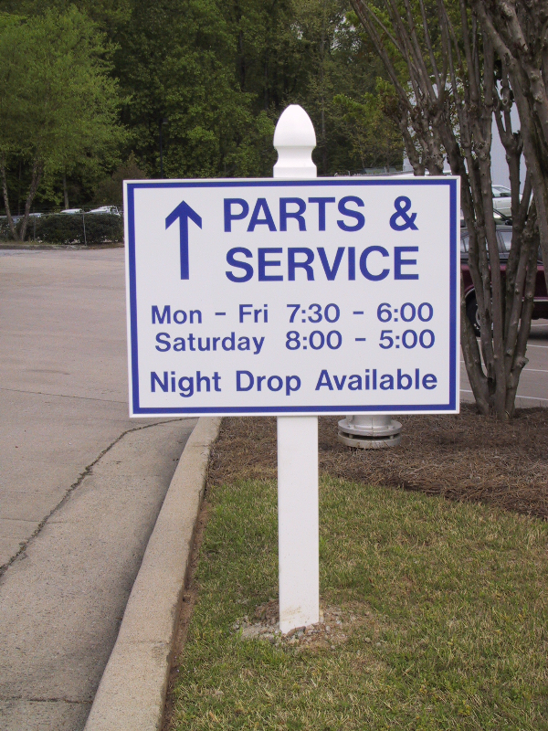 Single Post & Panel Aluminum Sign