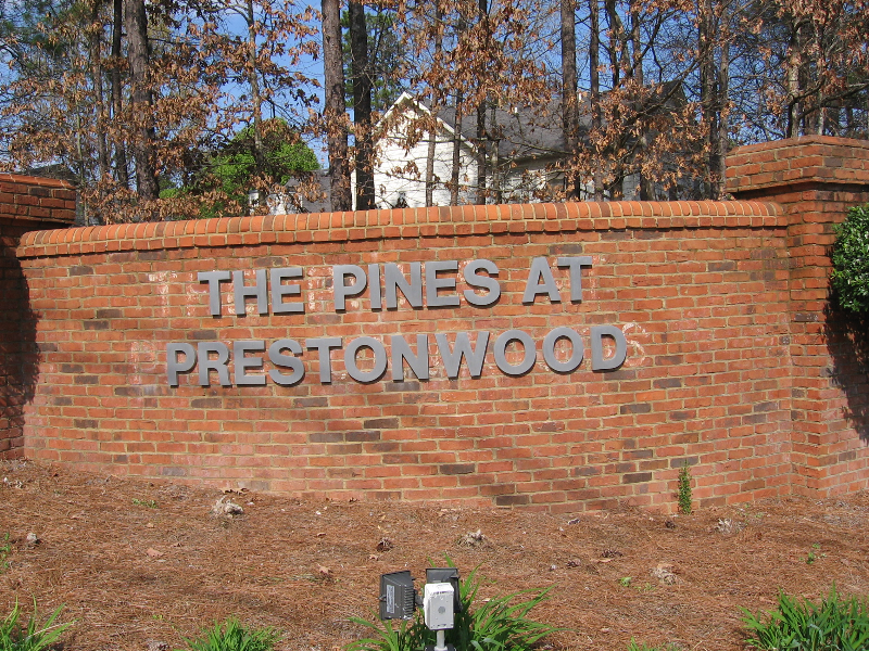 Cast Aluminum Subdivision Letters