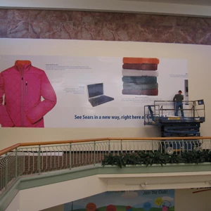 Digitally printed Wall Graphic Installation in Mall