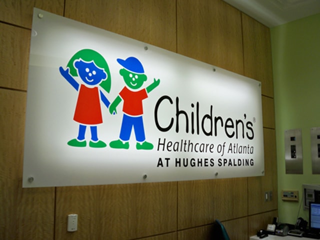 Interior Back Lit Acrylic with Graphics & Standoffs