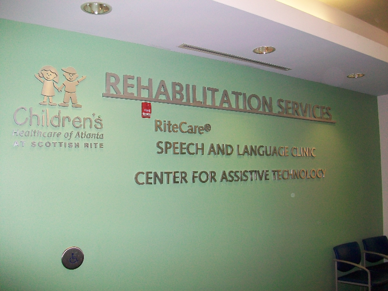 Routed Aluminum Wall Letters