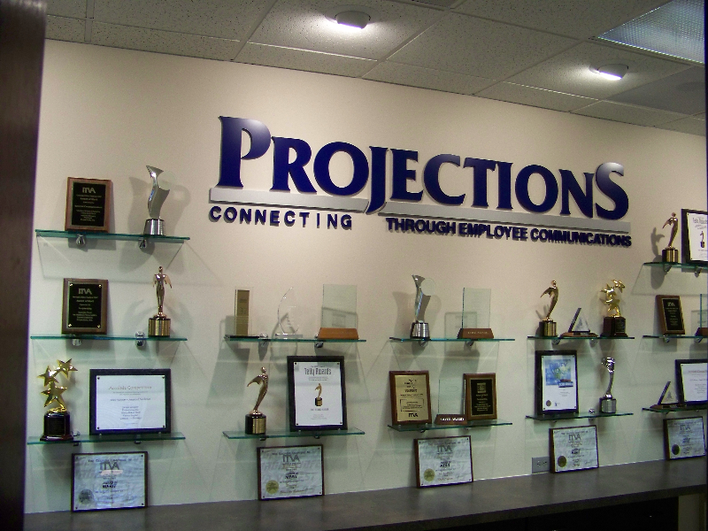 Painted Acrylic Letters for Displays