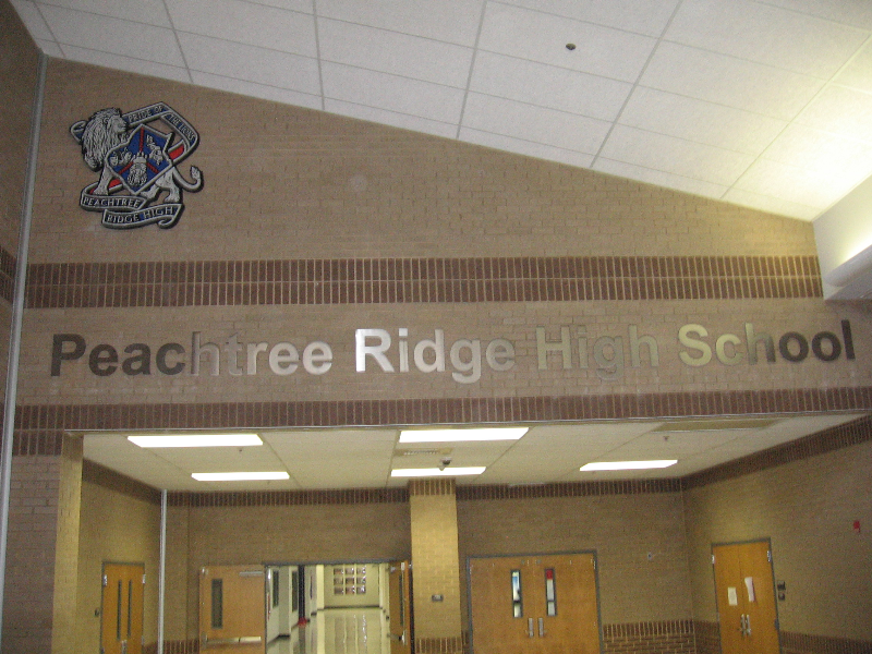 Brushed Aluminum Lobby Sign