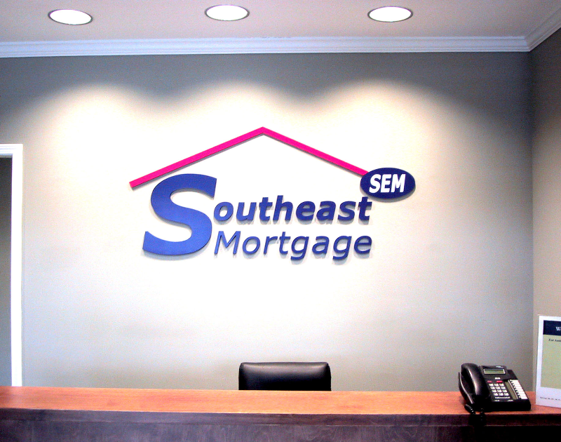 Painted Acrylic Reception Sign