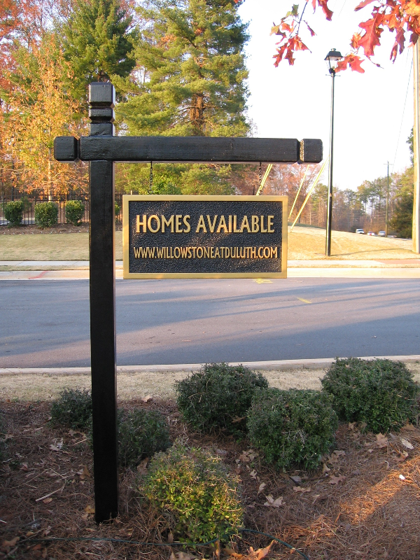 Hanging Sign on Single Arm Post