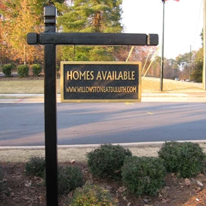 Hanging Sign on Single Arm Post