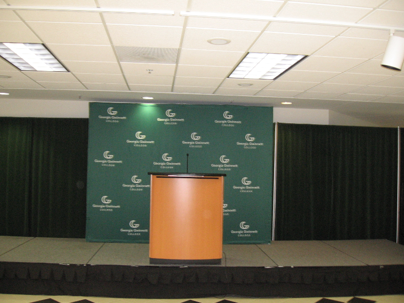 Fabric Podium Backdrop Banner