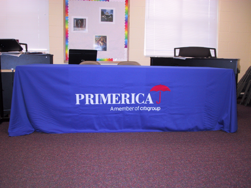 Custom Fabric Table Drapes