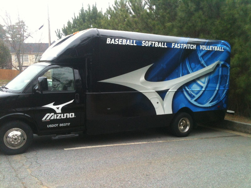 Mizuno Truck Wrap Driver Side