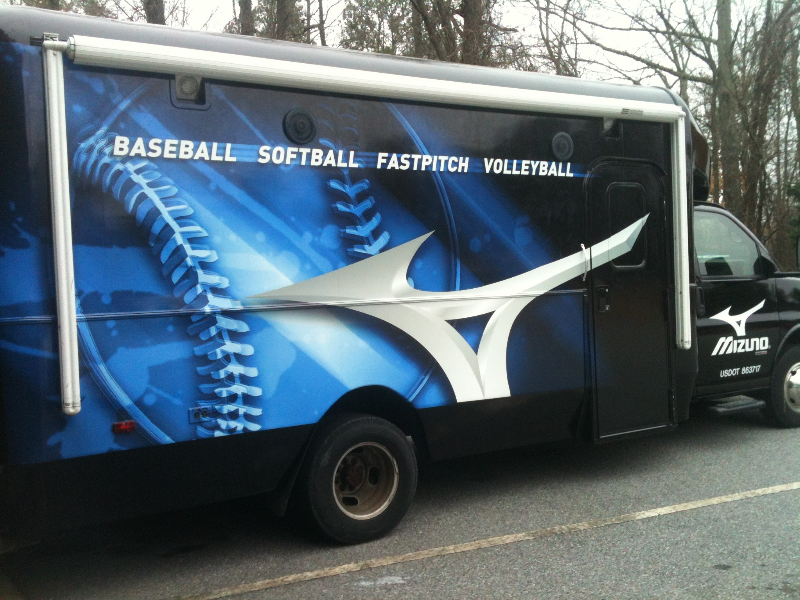 Mizuno Truck Wrap Passenger Side
