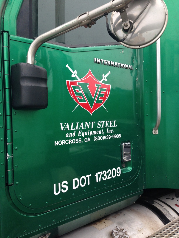 Valiant Steel Truck Lettering