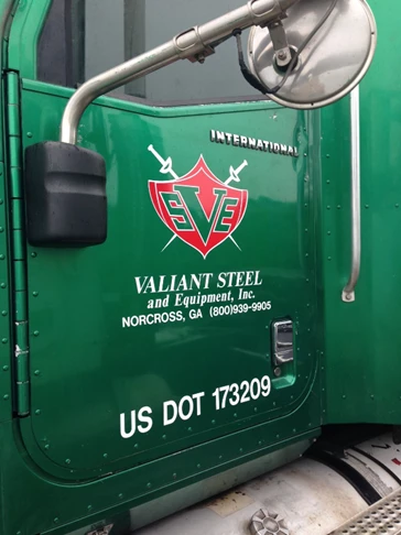 Valiant Steel Truck Lettering