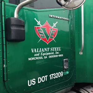 Valiant Steel Truck Lettering