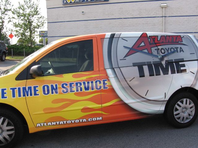 Atlanta Toyota Courtesy Van Wrap