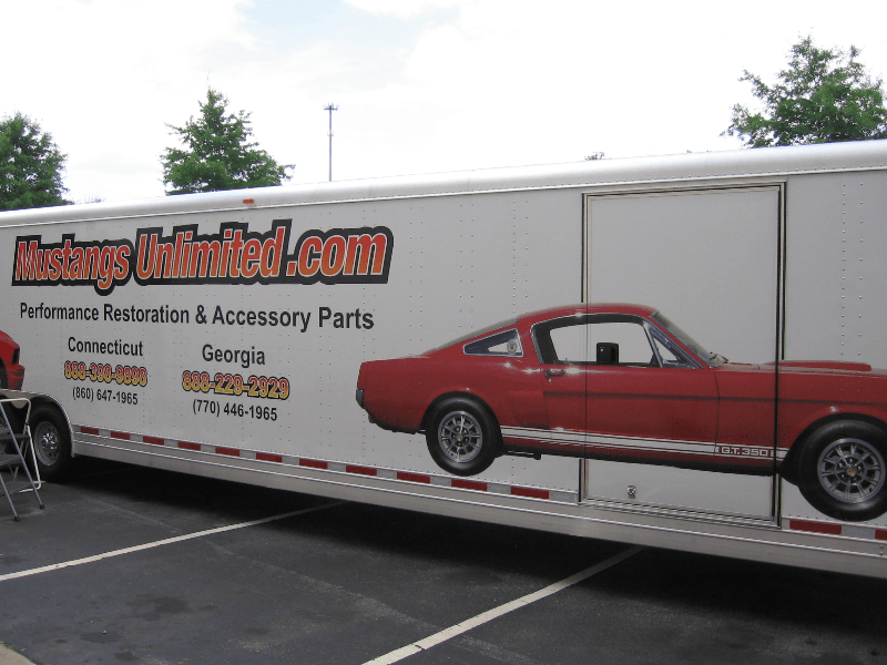 Trailer Lettering with Full Color Decals