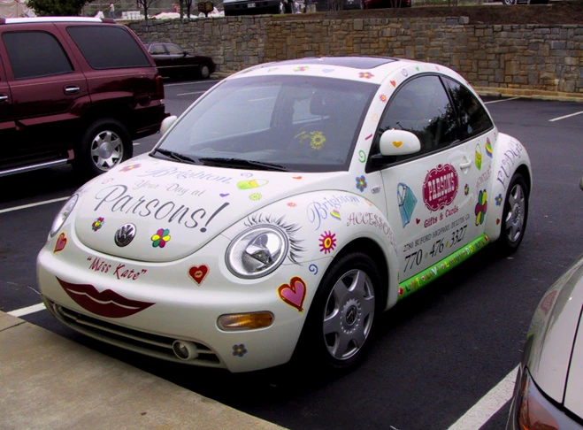 Parsons Gifts Volkswagon Beetle Vehicle Lettering