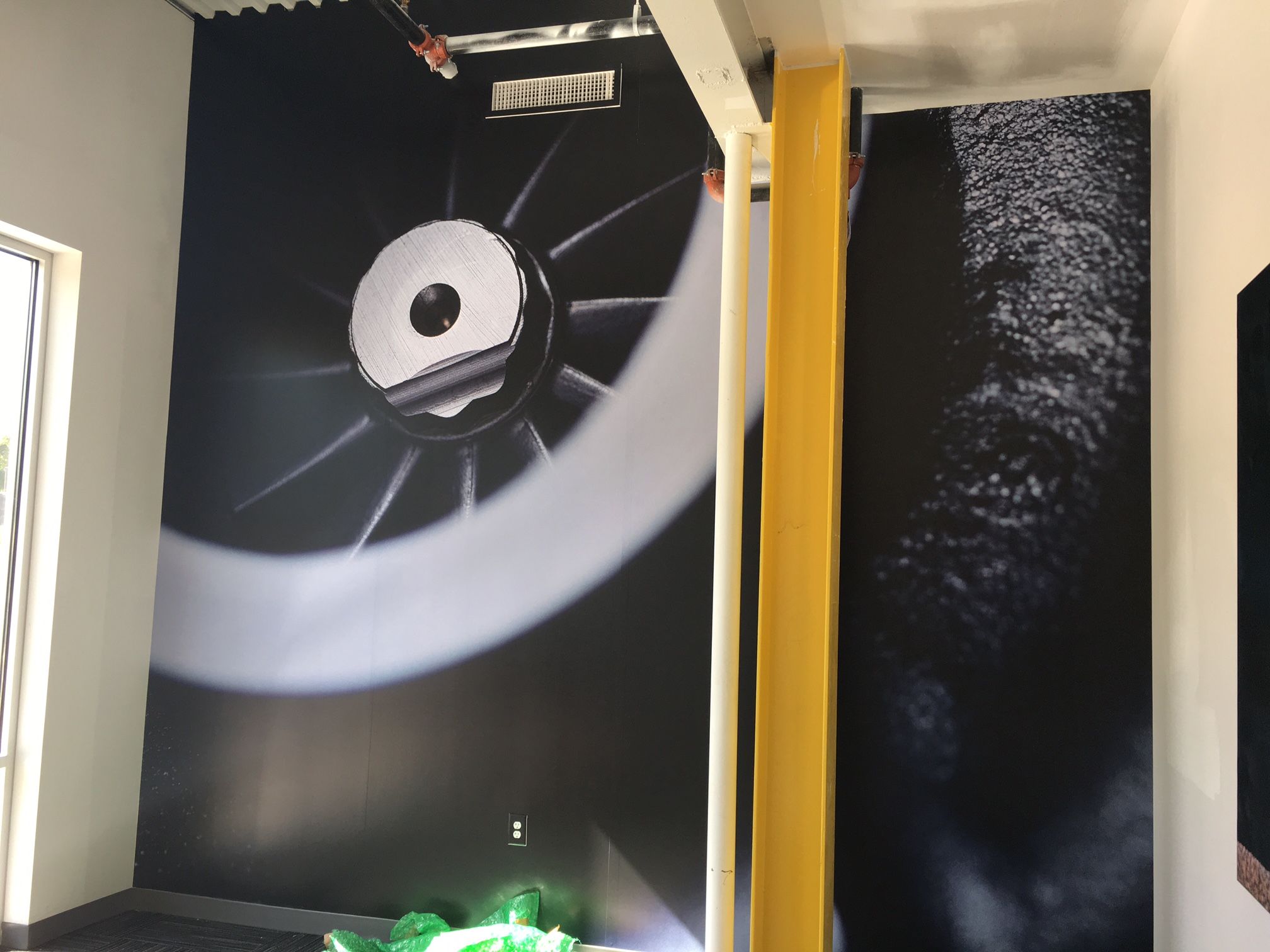 Full color digital wall wrap