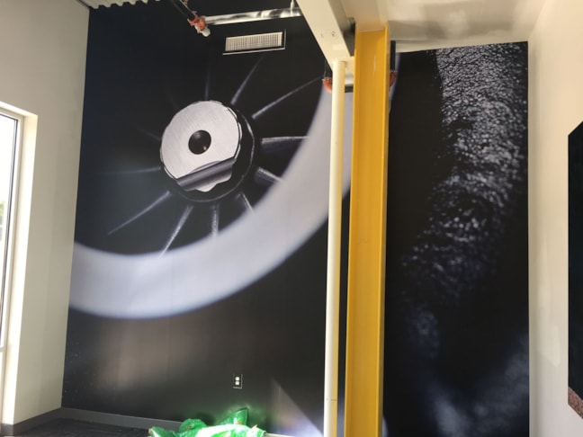 Full color digital wall wrap