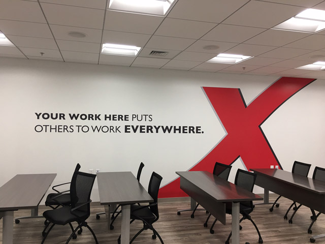 Vinyl Wall Graphic and Lettering