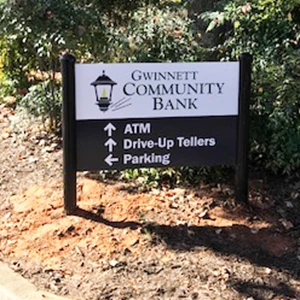 Aluminum Post and Panel Directional sign
