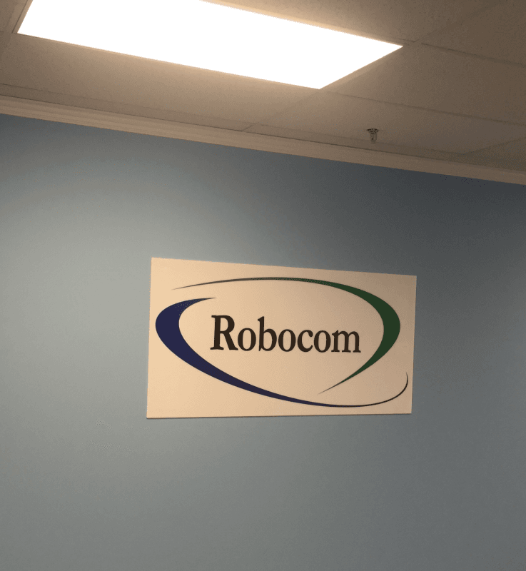 Acrylic Wall Logo w/ Vinyl Lettering