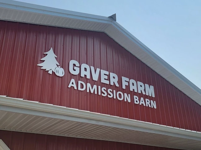 Formed Plastic Dimensional Logo & Letters for Gaver Farm