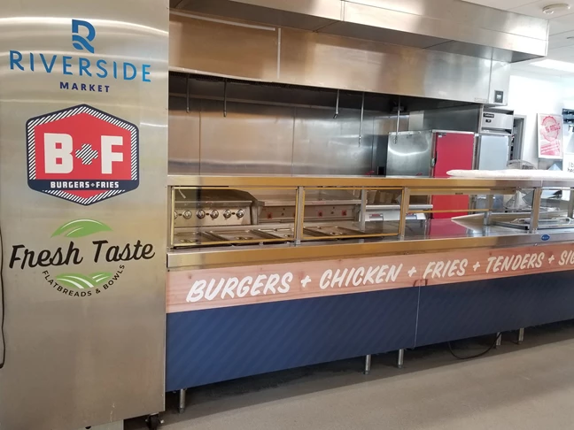 Vinyl Logos and Plastic Faces for Foodservice Line at Shepherd University