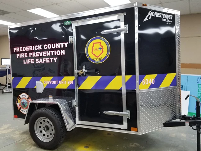 Trailer Graphics for Frederick County Division of Fire & Rescue