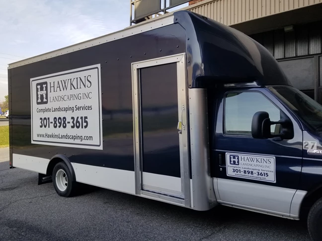 Box Truck Graphics for Hawkins Landscaping