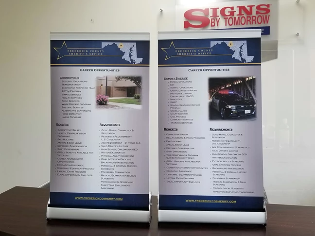 Tabletop Retractable Banner Stands
