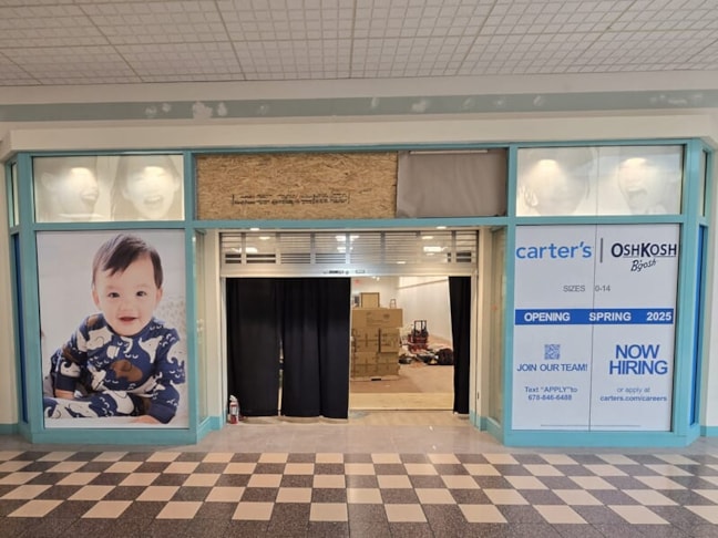 Temporary Mall Window Graphics