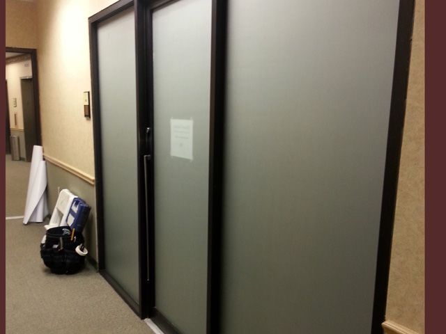 Solid Etched Glass Vinyl Window Panels