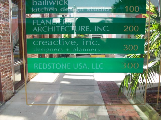 vinyl applied to glass