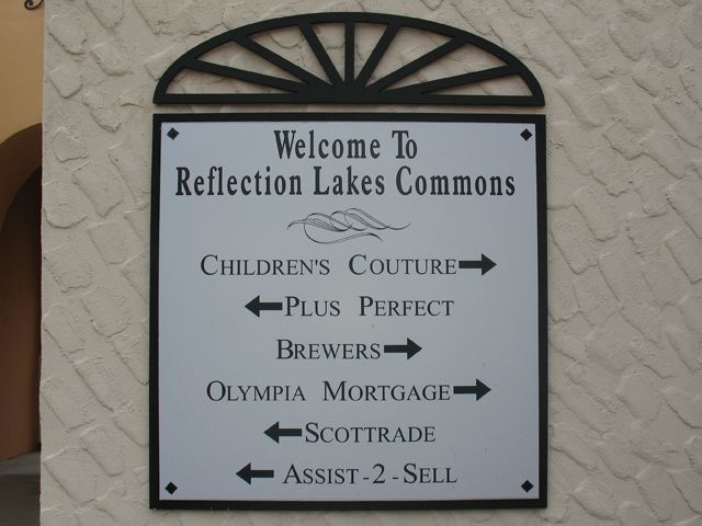 metal directory panel