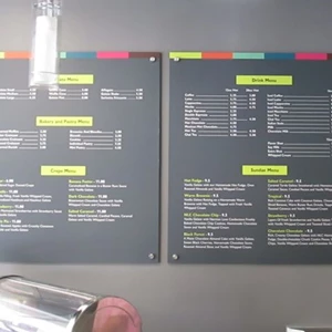 gator foam menu boards