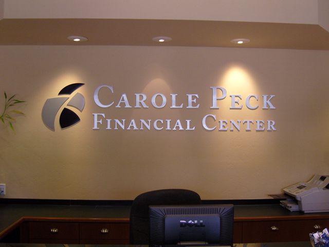 acrylic logo/metal letters