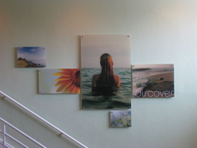 acrylic with standoffs