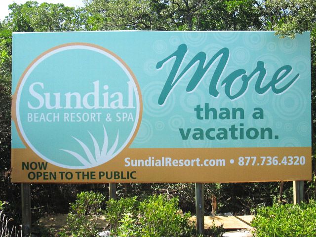 Sundial Resort billboard