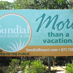Sundial Resort billboard