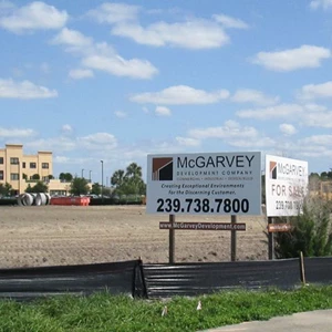 McGarvey construction site sign
