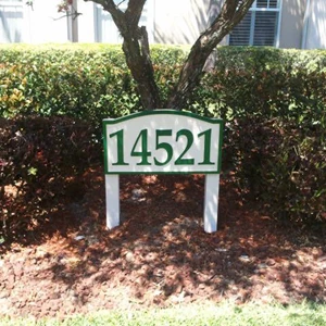 Unit address sign
