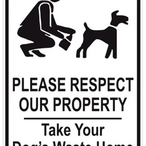 Pet Waste sign