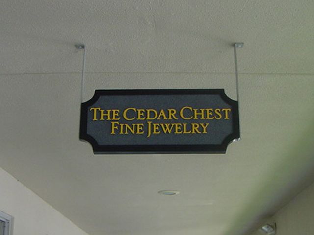 under canopy sign