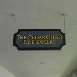 under canopy sign