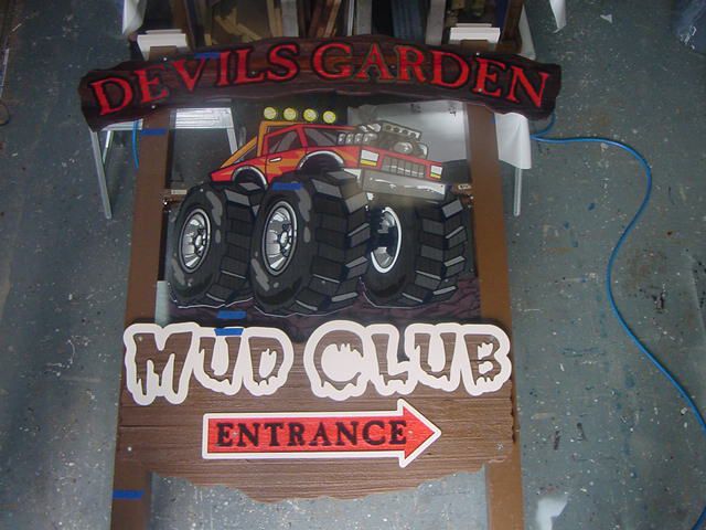 sandblasted & routed