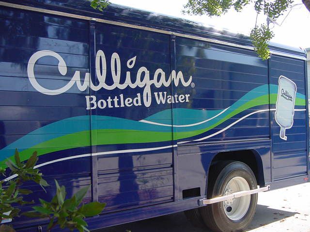 water delivery truck