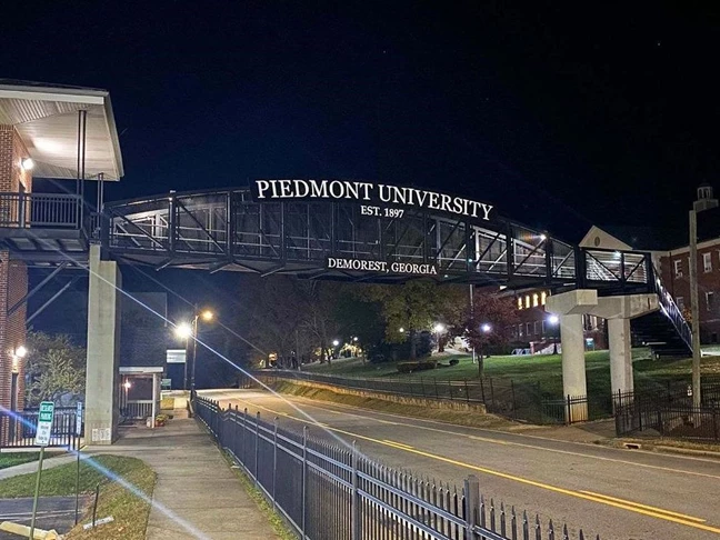 Lighted bridge project for Piedmont University